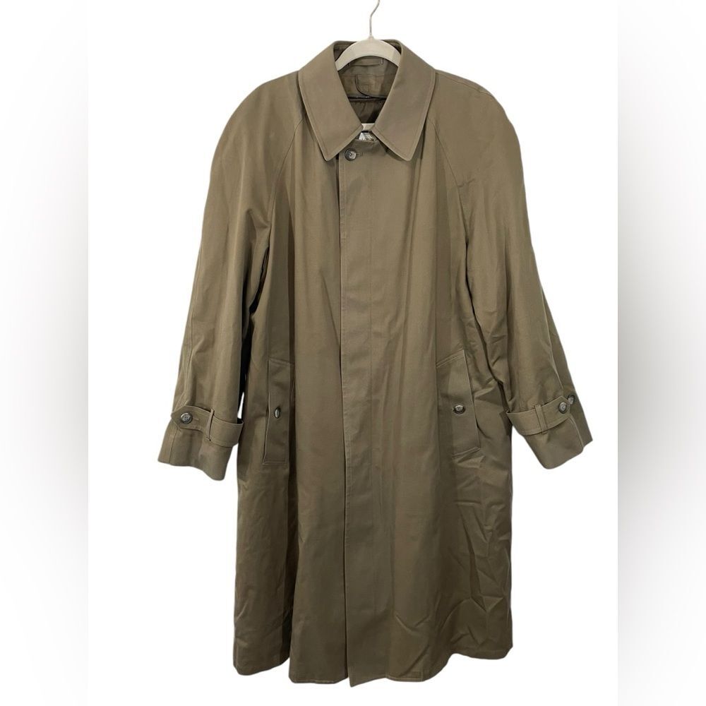 London Fog Men’s Trench Coat with Thinsulate Zip In/Out Liner FULLY LINED Sz 42R